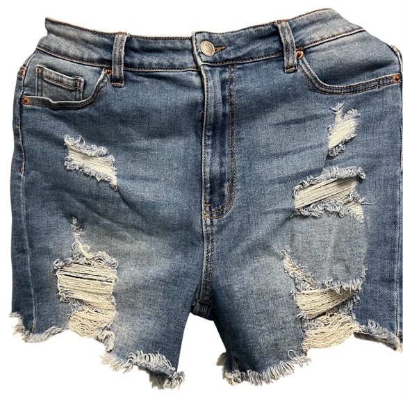 Wax Jeans Distressed Jean shorts (Size L) - Picture 1 of 6
